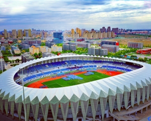 武威體育場鳥瞰圖